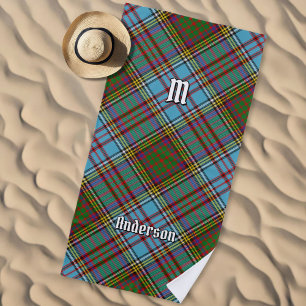 Serviette de plage Clan Anderson Tartan