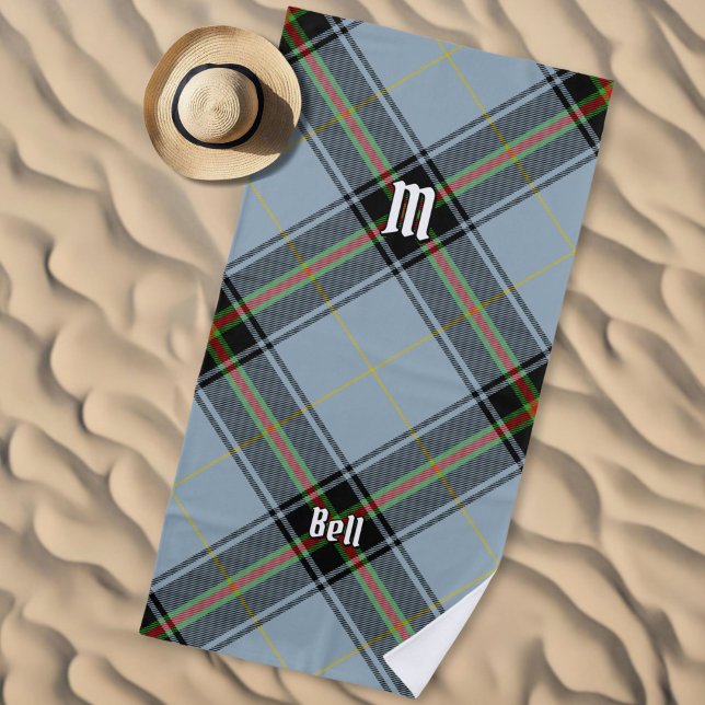 Serviette De Plage Clan Bell Tartan (Créateur téléchargé)