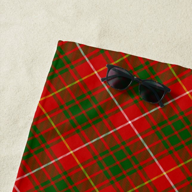 Serviette De Plage Clan écossais Bruce Badge et Crest | Armoiries (En situation)