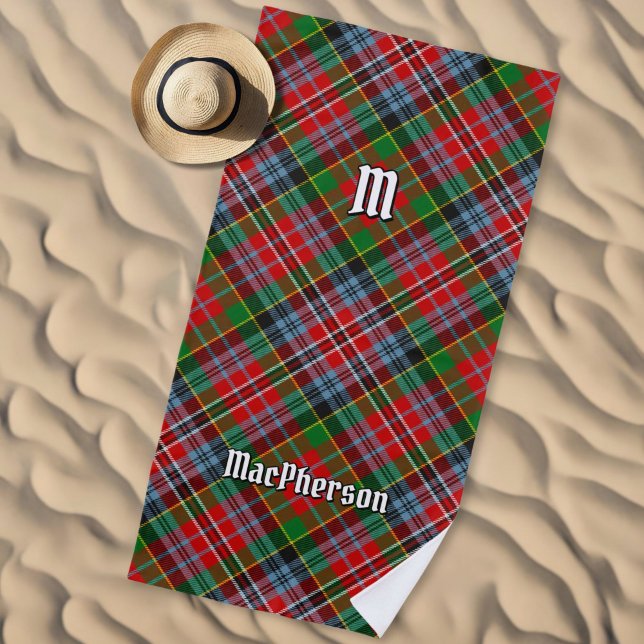 Serviette De Plage Clan MacPherson Tartan Beach Towel (Créateur téléchargé)