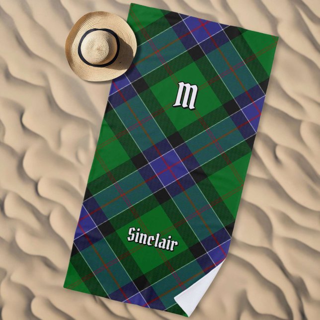 Serviette De Plage Clan Sinclair Chasse Tartan (Créateur téléchargé)
