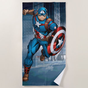 Serviette De Plage Classiques Avengers Captain America Court en Ava