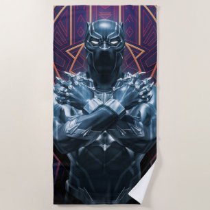 Serviette De Plage Classiques Avengers Salut de Black Panther