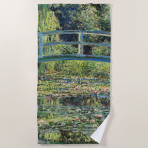 Serviette De Plage Claude Monet - Etang Lily et Pont Japonais