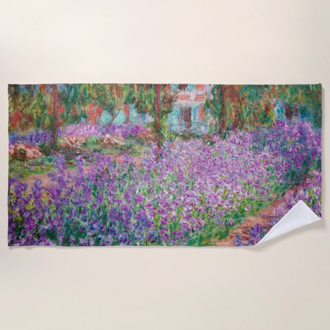 Serviette De Plage Claude Monet - Le jardin de l'artiste à Giverny (Devant)