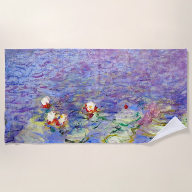 Serviette De Plage Claude Monet - Lys d'eau (Devant)