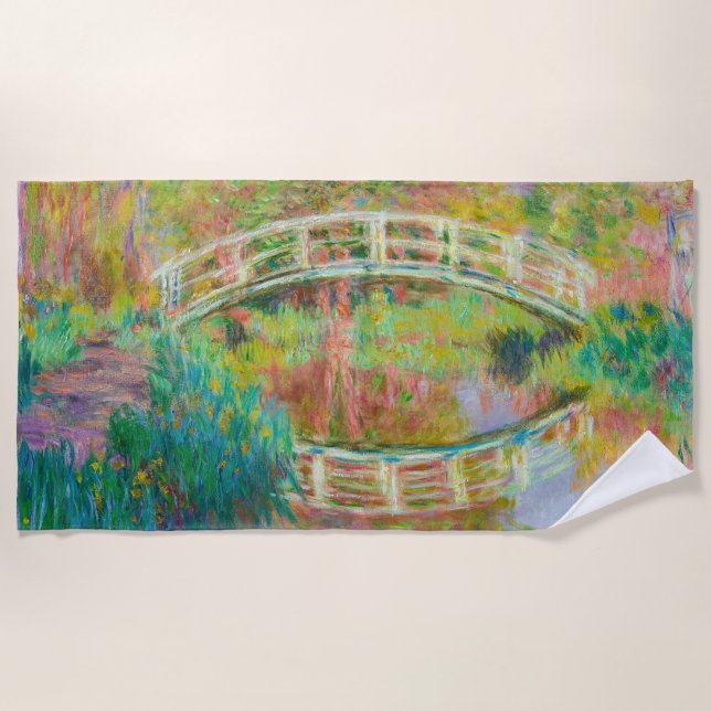 Serviette De Plage Claude Monet - Pont Japonais, Giverny (Devant)