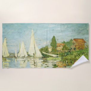 Serviette De Plage Claude Monet. Régates à Argenteuil