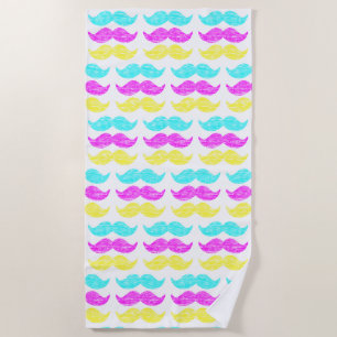 Serviette De Plage CMY Moustaches