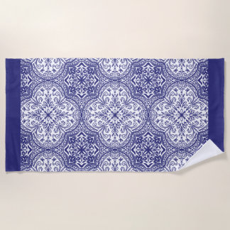 Serviette De Plage Cobalt profond méditerranéen