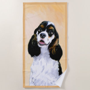 Serviette De Plage Cocker Spaniel (Parti) Peinture - Art Chien origin