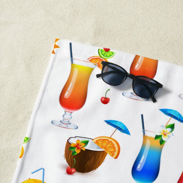 Serviette De Plage Cocktail (En situation)