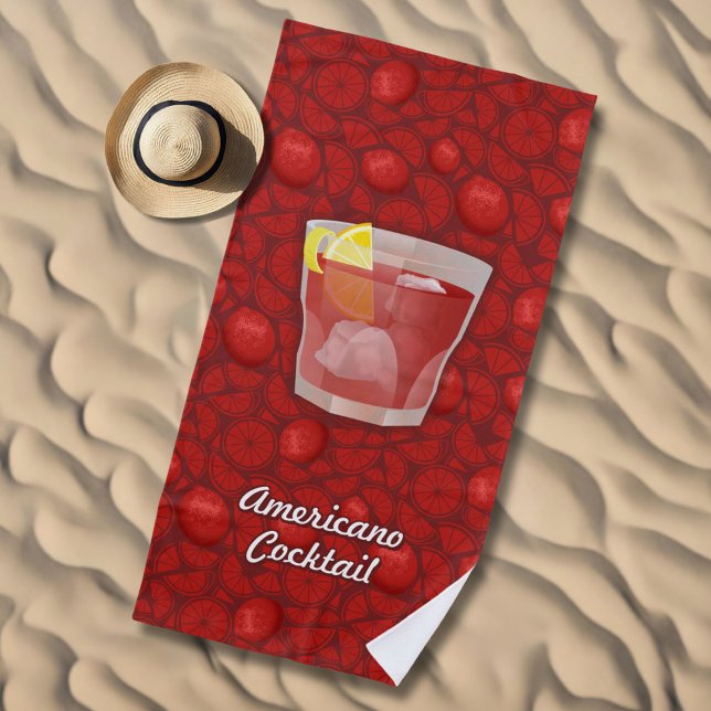 Serviette De Plage Cocktail Americano (Créateur téléchargé)