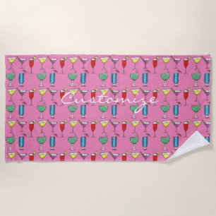 Serviette De Plage Cocktail Boisson Assortiment Thunder_Cove
