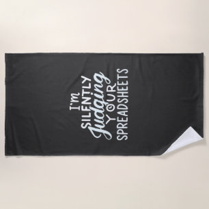 Serviette De Plage Comptable Jugement de vos feuilles de calcul