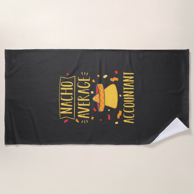 Serviette De Plage Comptable moyen Nacho (Devant)