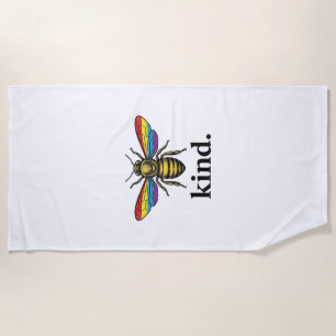 Serviette De Plage Conception de chemise à aile arc-en-ciel vintage K