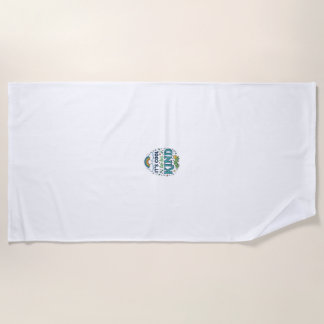 Serviette De Plage Conception de chemise de chenille arc-en-ciel Cool