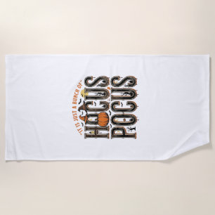 Serviette De Plage Conception de chemise de citrouille Halloween Hocu