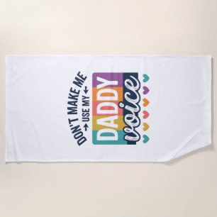 Serviette De Plage Conception de chemise de fierté vintage de voix de