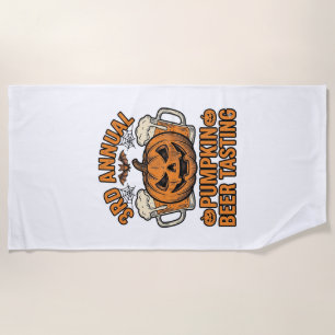 Serviette De Plage Conception de chemise Halloween vintage de dégusta