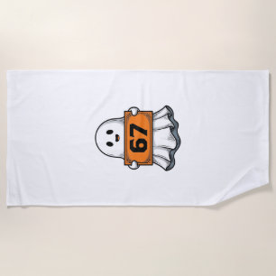 Serviette De Plage Conception de chemise Halloween Vintage Ghost Numb