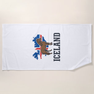 Serviette De Plage Conception de chemise vectorielle vintage drapeau 