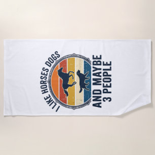 Serviette De Plage Conception de coucher de soleil vintage pour amate
