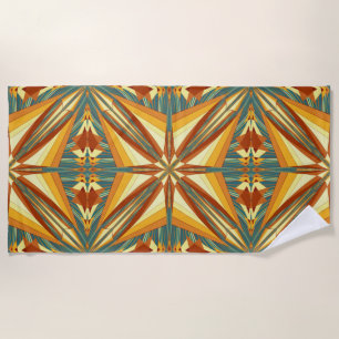Serviette De Plage Conception de couverture indienne à rayons de sole