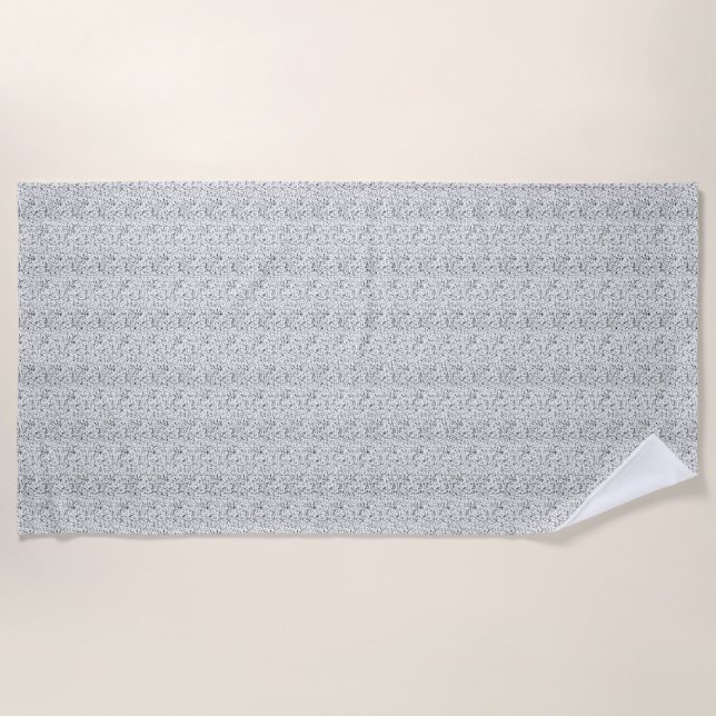 Serviette De Plage conception de langage onze (Devant)
