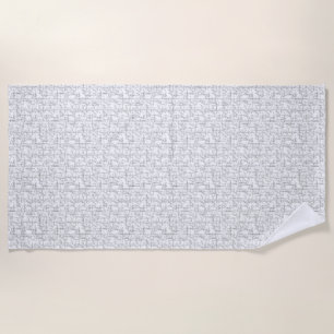 Serviette De Plage conception de langage Vingt Trois