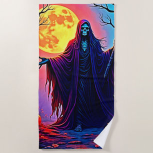 Serviette De Plage Conception de l'appel de éffrayant Moon Death