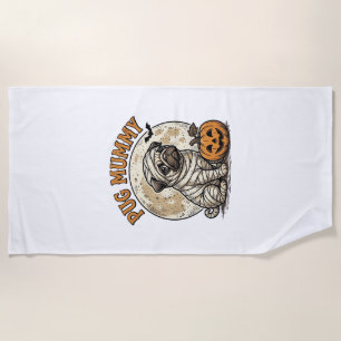 Serviette De Plage Conception de T-shirt de chien vintage Halloween M