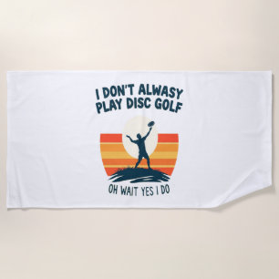 Serviette De Plage Conception de T-shirt Disk Golf Lover