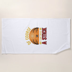 Serviette De Plage Conception de T-shirt drôle d'Halloween Toile d'ar