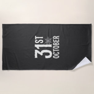Serviette De Plage Conception de toile d'araignée Halloween du 31 oct