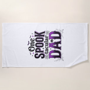 Serviette De Plage Conception de vecteur vintage Halloween de papa Sp