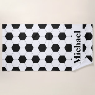 Serviette De Plage Conception personnalisée d'un Motif de football