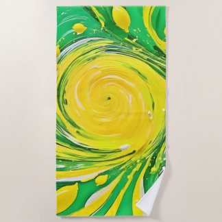 Serviette De Plage Conception Tornade de Citron