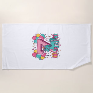 Serviette De Plage Conception vectorielle de poney mignon pour la fêt