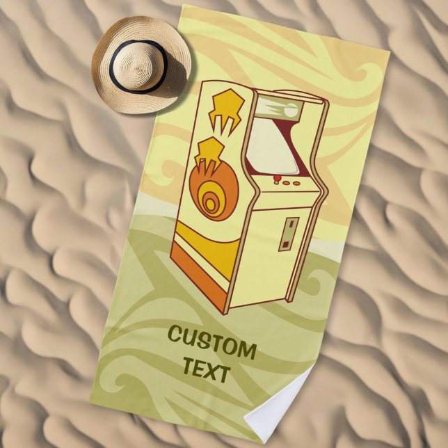 Serviette De Plage Console de jeu d'arcade haute (Créateur téléchargé)