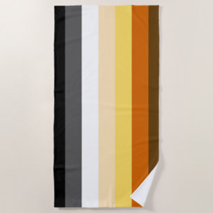 Serviette De Plage Cool propre classique Bear Pride drapeau