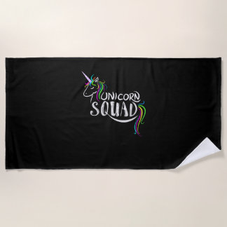 Serviette De Plage Cool Unicorn Squad _ Funny Magical Equestrian Team