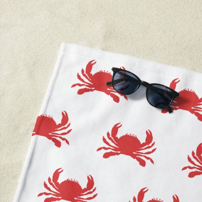Serviette De Plage Copie de crabe (En situation)