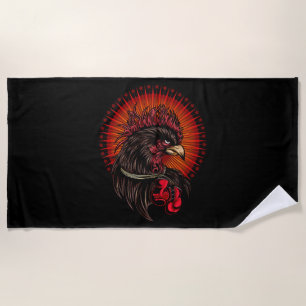 Serviette De Plage Coq de boîte