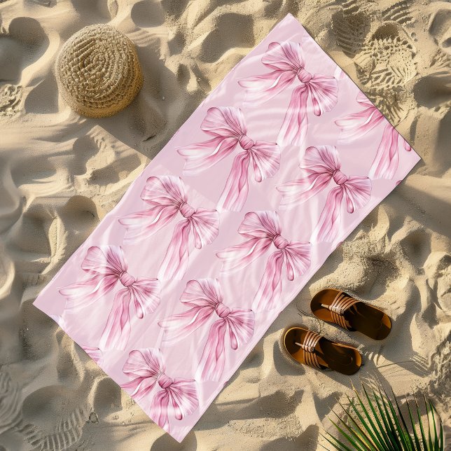 Serviette De Plage Coquette rose étincelle 1ère (Créateur téléchargé)