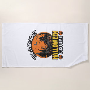 Serviette De Plage Costume Halloween Vintage Épouvantable