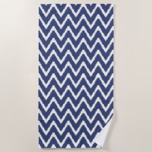 Serviette De Plage Cottage Sud Blueberry Chevrons