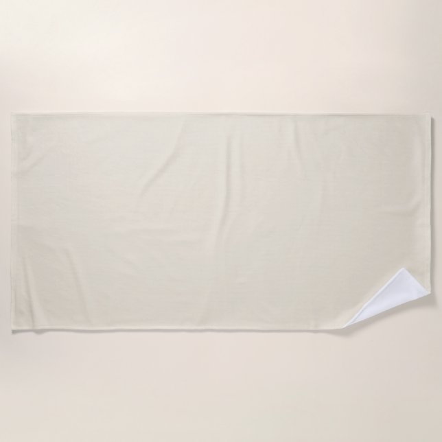 Serviette De Plage Couleur solide Eggshell (Devant)