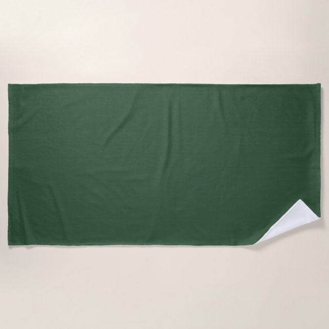 Serviette De Plage Couleur solide vert émeraude foncé (Devant)
